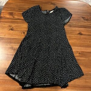 Silence + Noise Black and White Patterned Women’s Dress